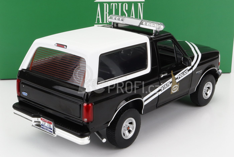 Greenlight Ford usa Bronco Idaho State Police 1996 1:18 Černá Bílá