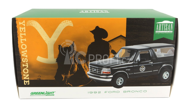 Greenlight Ford usa Bronco Montana Livestock Association 1992 - Yellowstone 1:18 Black