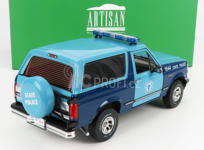 Greenlight Ford usa Bronco Xlt Massachusetts State Police 1996 1:18 2 Tóny Modré