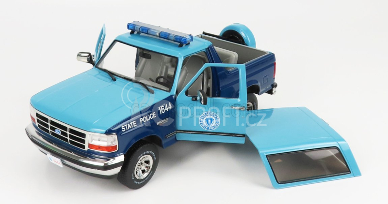 Greenlight Ford usa Bronco Xlt Massachusetts State Police 1996 1:18 2 Tóny Modré