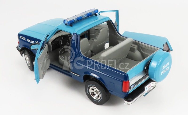 Greenlight Ford usa Bronco Xlt Massachusetts State Police 1996 1:18 2 Tóny Modré