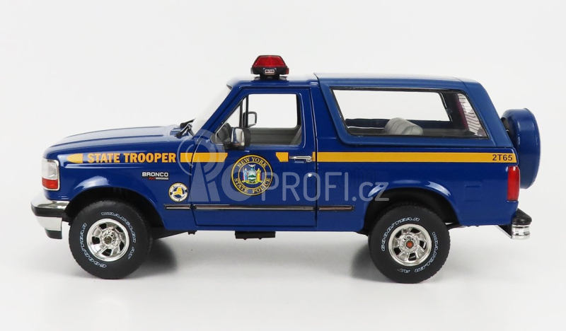 Greenlight Ford usa Bronco Xlt New York State Police Department 1996 1:18 Blue