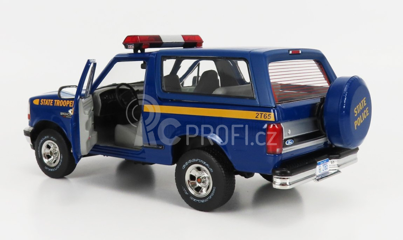 Greenlight Ford usa Bronco Xlt New York State Police Department 1996 1:18 Blue