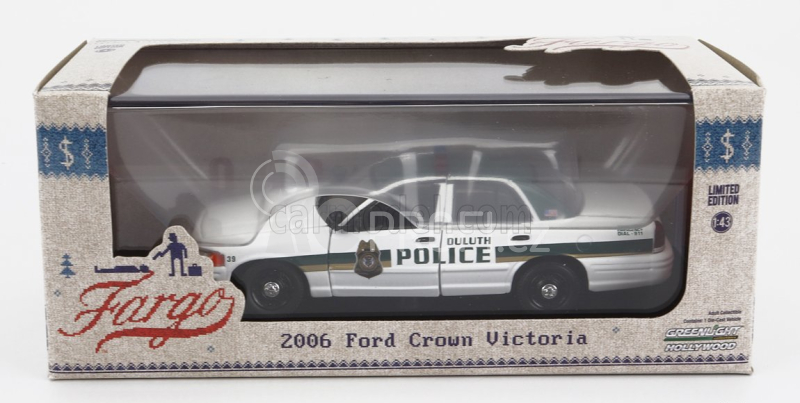 Greenlight Ford usa Crown Victoria Police Interceptor Atlanta Police 2009 - Baby Drive 1:43 Bílá