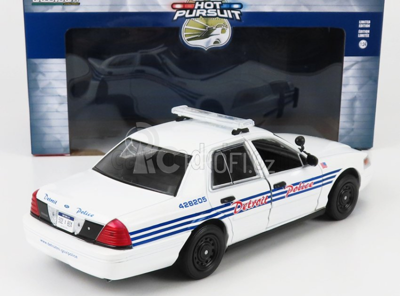 Greenlight Ford usa Crown Victoria Police Interceptor Detroit 2008 1:24 Bílá