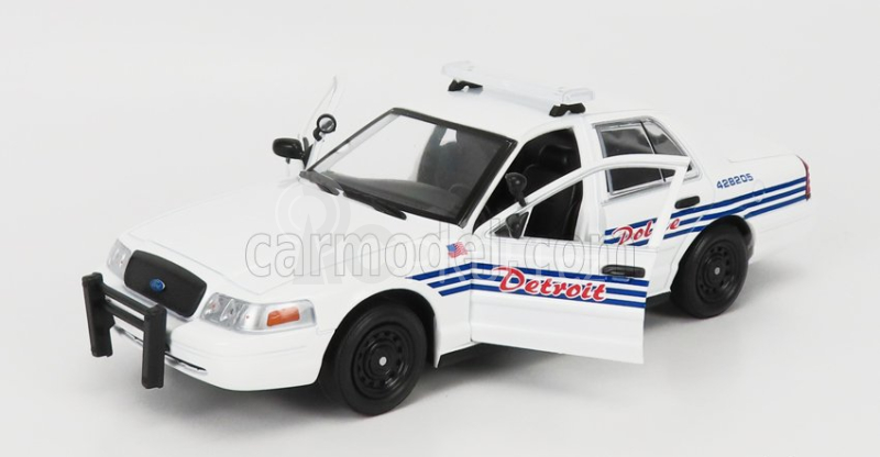 Greenlight Ford usa Crown Victoria Police Interceptor Detroit 2008 1:24 Bílá