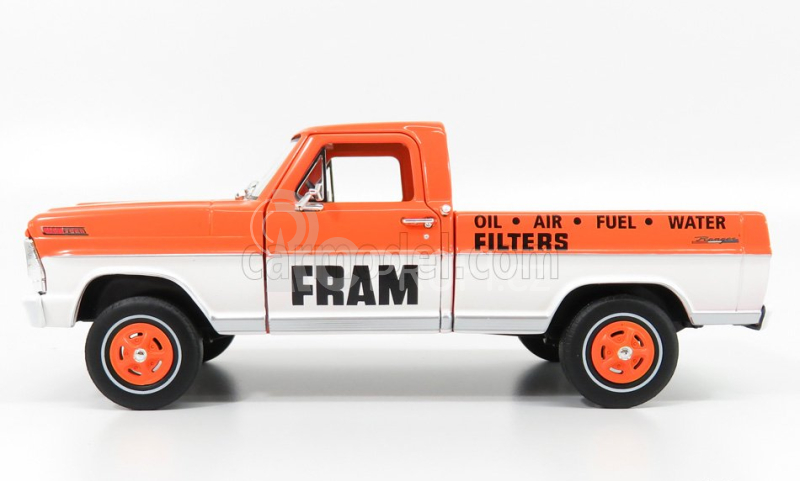 Greenlight Ford usa F-100 Pick-up Fram 1967 1:24 Oranžová Bílá