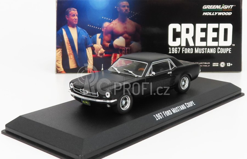 Greenlight Ford usa Mustang Coupe 1967 - Adonis Creed's 1:43 Matt Black