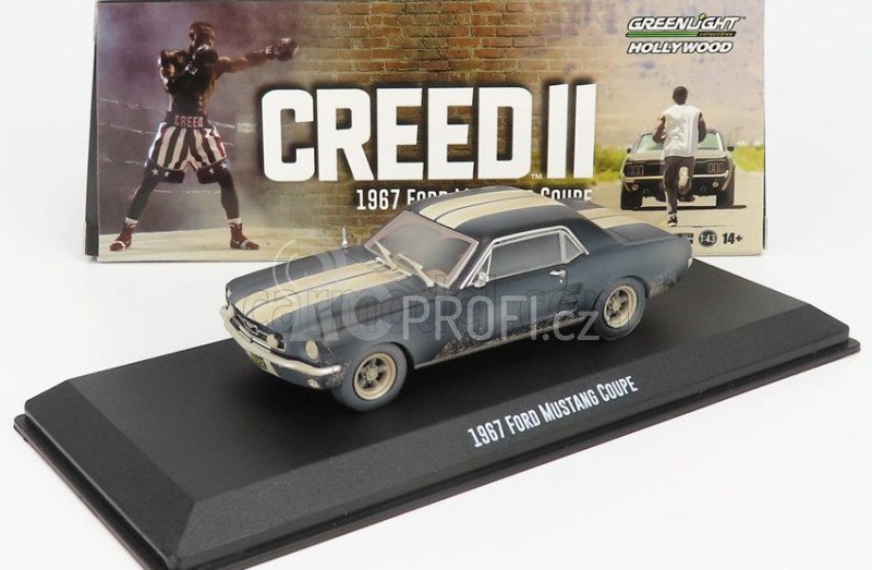 Greenlight Ford usa Mustang Coupe 1967 - Adonis Creed's Ii 1:43 Matt Black