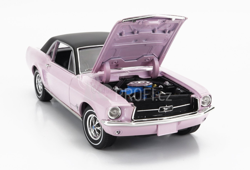 Greenlight Ford usa Mustang Coupe 1968 - The She Country Mustang 1:18, růžová