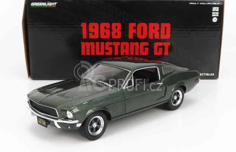 Greenlight Ford usa Mustang Gt Fastback Coupe 1968 1:24 Highland Green