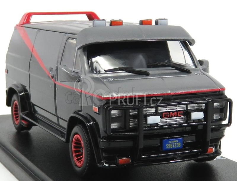 Greenlight GMC Vandura Cargo G.series Van - A-team - 1983 1:43 Černá Červená