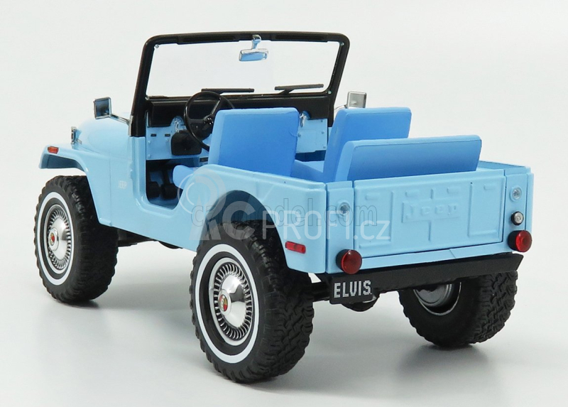 Greenlight Jeep Cj-5 1963 - Personal Car Elvis Presley 1:18 Světle Modrá