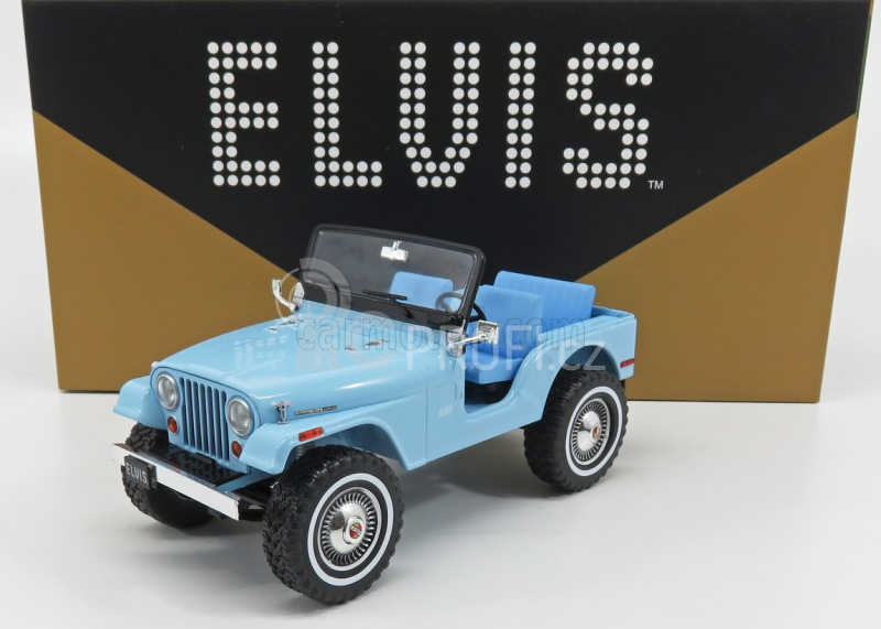 Greenlight Jeep Cj-5 1963 - Personal Car Elvis Presley 1:18 Světle Modrá