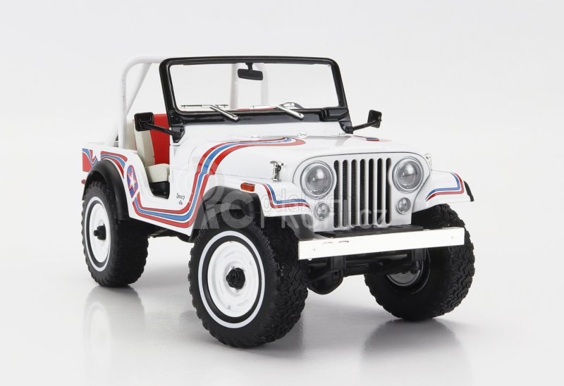 Greenlight Jeep Cj-5 Super Jeep 1973 1:18 Bílá