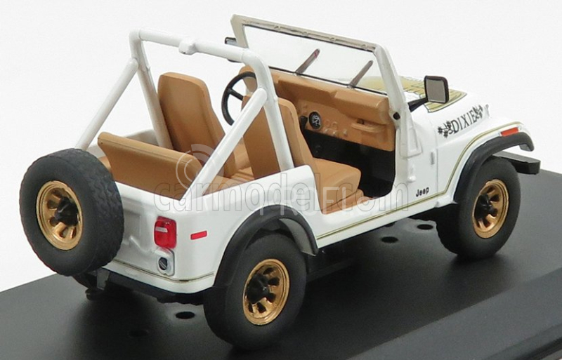 Greenlight Jeep Cj-7 Dixie Open 1979 - Look-a-like - The Dukes Of Hazzard 1:43 Bílá