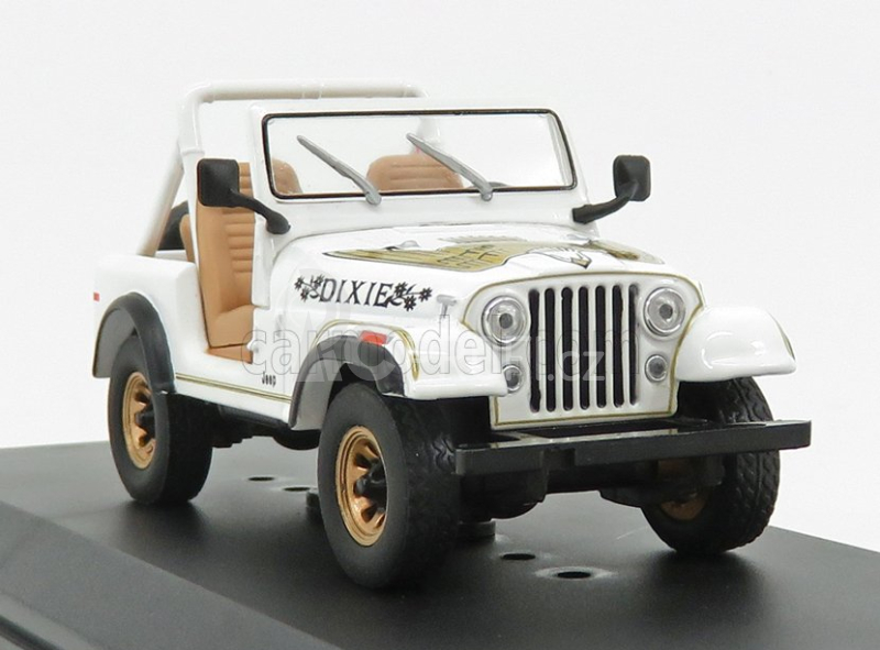 Greenlight Jeep Cj-7 Dixie Open 1979 - Look-a-like - The Dukes Of Hazzard 1:43 Bílá