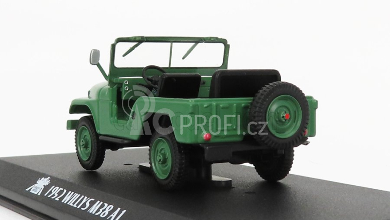 Greenlight Jeep Willys M38 A1 1952 - Charlie's Angels 1:43 Vojenská Zelená