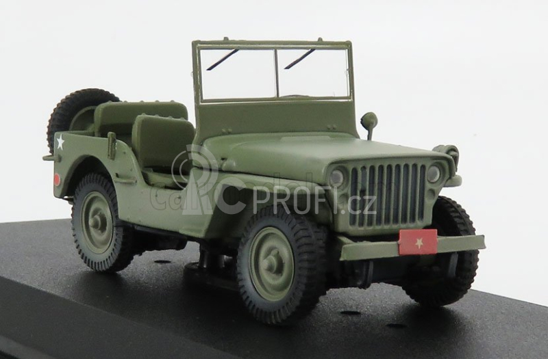 Greenlight Jeep Willys Mb Open 1942 - M-a-s-h 1:43 Vojenská Zelená