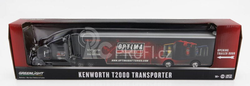 Greenlight Kenworth T2000 Truck Optima Batteries 2012 1:64 Black