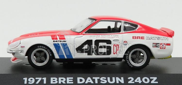 Greenlight Nissan Datsun 240z Bre N 46 Coupe 1971 J.morton 1:43 Bílá Červená