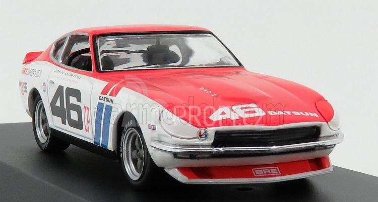 Greenlight Nissan Datsun 240z Bre N 46 Coupe 1971 J.morton 1:43 Bílá Červená