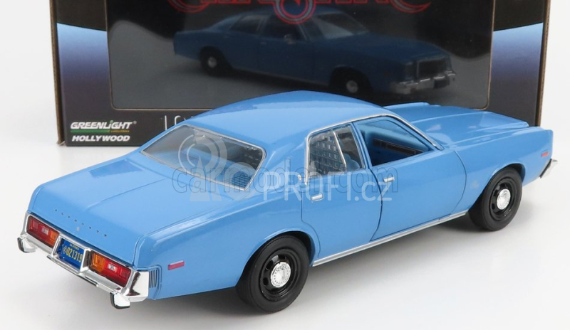 Greenlight Plymouth Fury 1977 - Christine Movie - Detective Rudolph Junkins 1:24 Světle Modrá