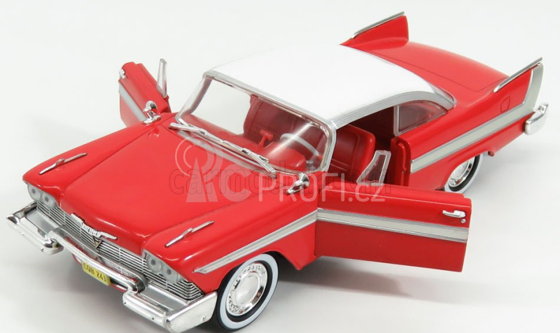 Greenlight Plymouth Fury 2-door 1958 - Christine La Macchina Infernale 1:24 Červená Bílá