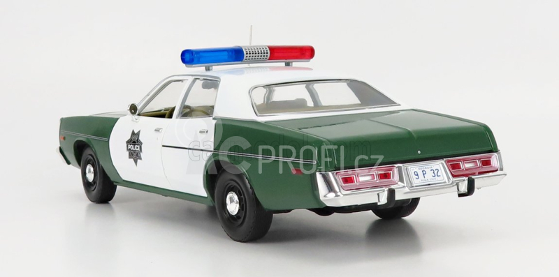 Greenlight Plymouth Fury Hazzard Police 1975 1:18 Zelená Bílá