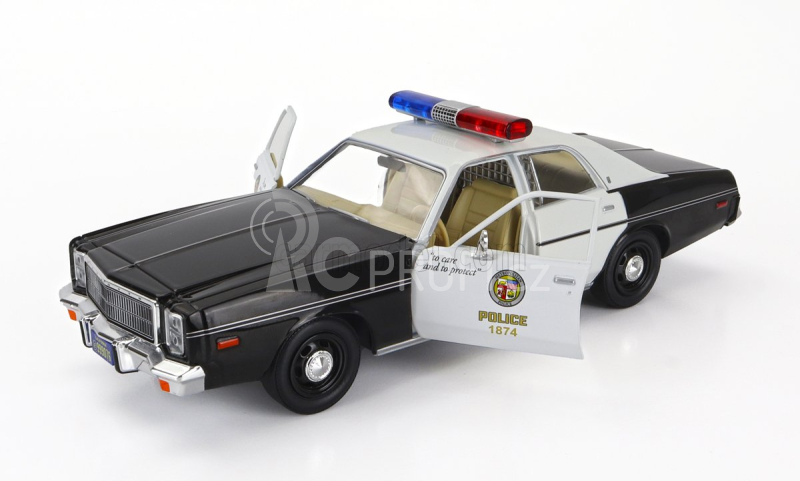 Greenlight Plymouth Fury Metropolitan Police 1977 - The Terminator 1:24 Černá Bílá