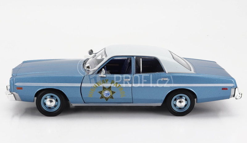 Greenlight Plymouth Fury Nevada Highway Patrol Police 1978 1:24 Světle Modrá