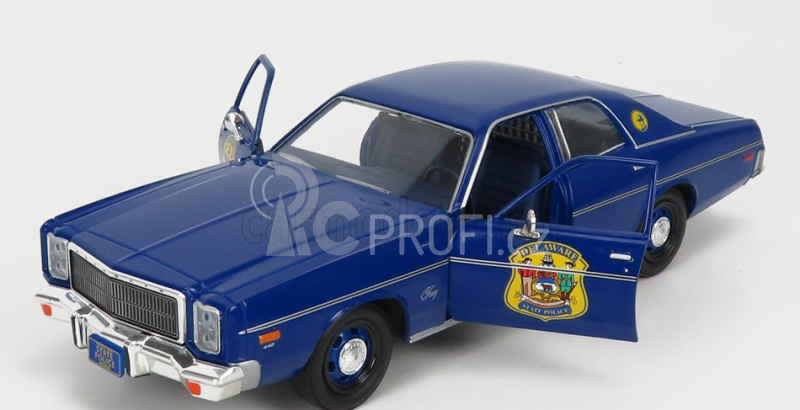 Greenlight Plymouth Fury Police Delaware 1978 1:24 Blue