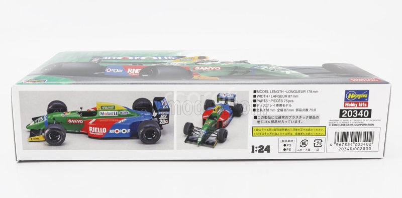 Hasegawa Benetton F1  B190 Ford N 19 Alessandro Nannini + N 20 Season 1990 Nelson Piquet 1:24 /