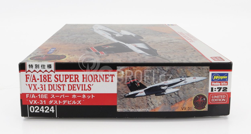 Hasegawa Boeing F/a-18e Super Hornet Vx-31 Dust Devils Airplane Military 1995 1:72 /