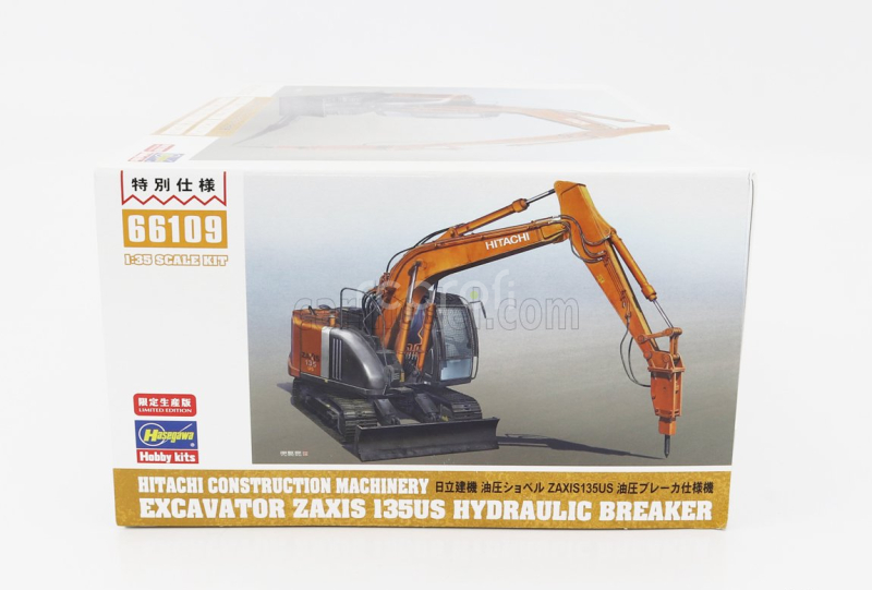 Hasegawa Hitachi fiat Zaxis I35us Escavatore Cingolato - Excavator Hydraulic Breaker 2015 1:35 /