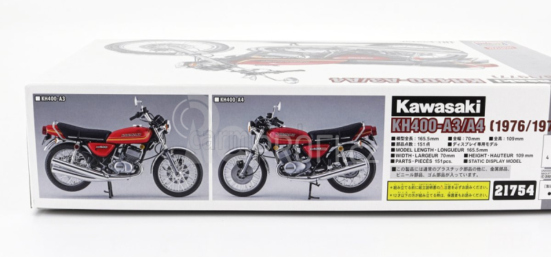 Hasegawa Kawasaki Kh400 A3/a4 Motorcycle 1976 1:12 /