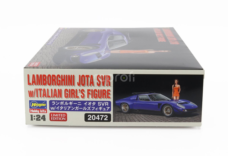 Hasegawa Lamborghini Jota Svr With Girl Figure 1970 1:24 /