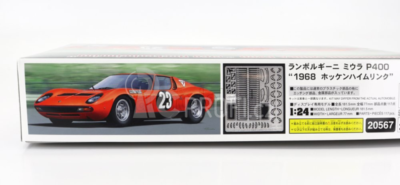 Hasegawa Lamborghini Miura P400 N 23 Hockenheimring 1968 1:24 /