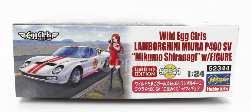 Hasegawa Lamborghini Miura P400 Sv With Egg Girl Mikumo Iranagi 1972 1:24 /