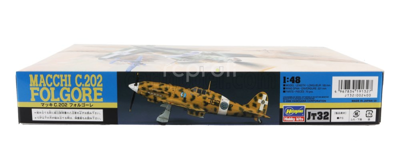 Hasegawa Macchi Mc.202 Folgore Airplane Military 1943 1:48 /