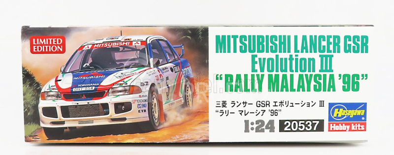 Hasegawa Mitsubishi Lancer Evolution Iii N 5 Rally Malaysia 1996 F.gocentas - K.shinozuka 1:24 /