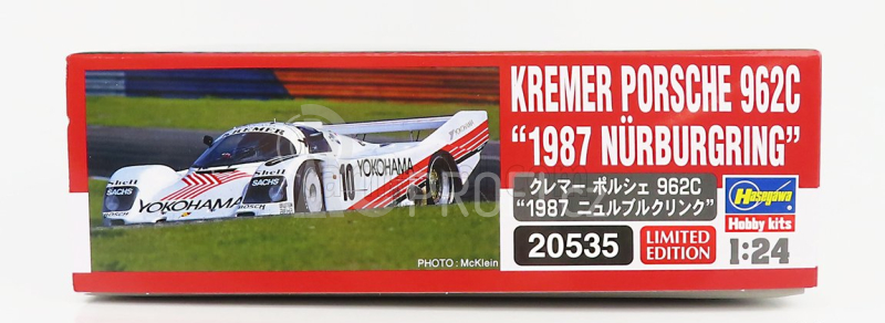 Hasegawa Porsche 962c Team Kremer N 10 1000km Nurburgring 1987 K.nissen - V.weidler 1:24 /