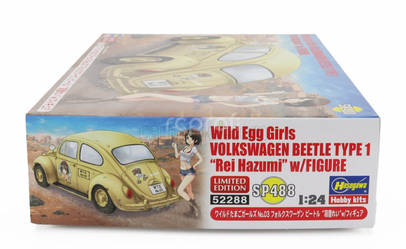 Hasegawa Volkswagen Beetle Type 1 With Girl Figure Rei Hazumi 1965 1:24 /