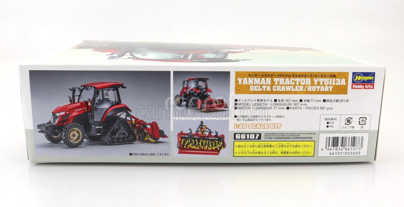 Hasegawa Yanmar Yt5113a Cingolato Tractor Delta Crawler Rotary Trailer 2020 1:35 /