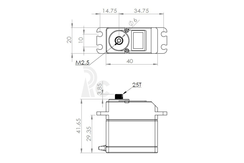 HBL950 (0.09s/60°, 18.2kg.cm)