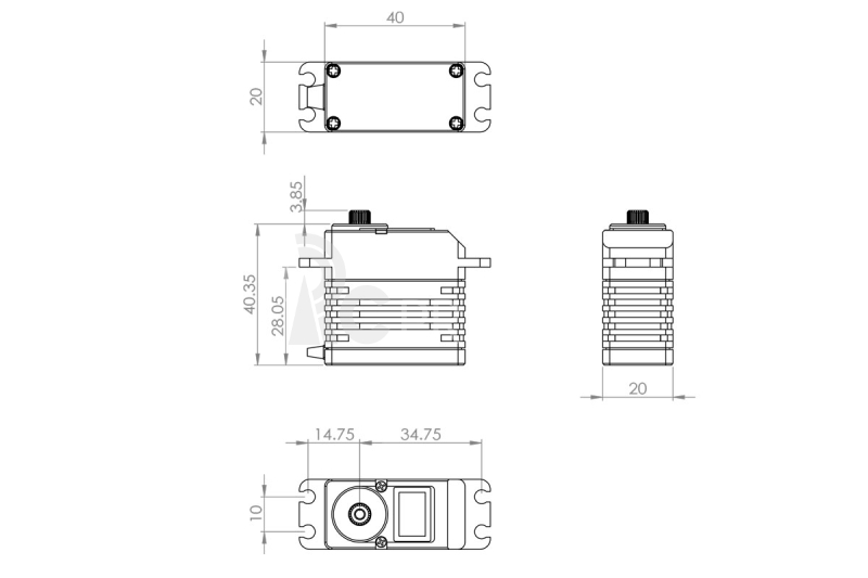 HBL990 (0.03s/60°, 6.3kg.cm)