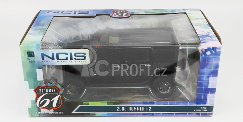 Highway61 Hummer H2 Police 2006- Ncis 1:18 Tmavě Šedá