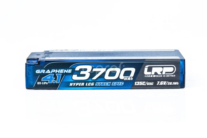 HV LCG Stock Spec GRAPHENE-4.1 3700mAh Hardcase Akku - 7.6V LiPo - 135C/65C