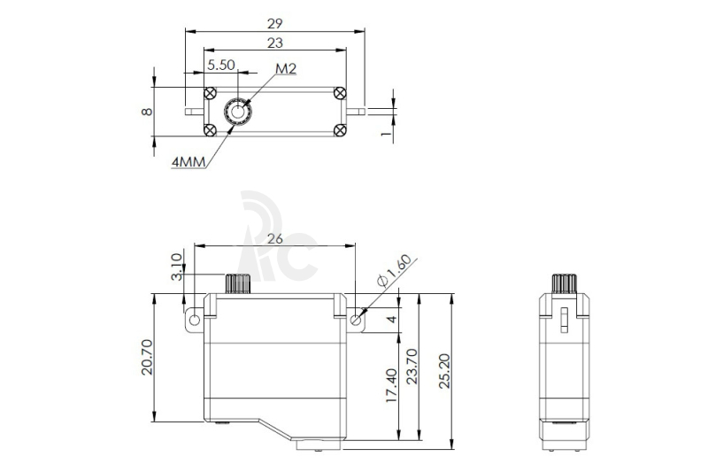 HV6120 (0.08s/60°, 5.4kg.cm)