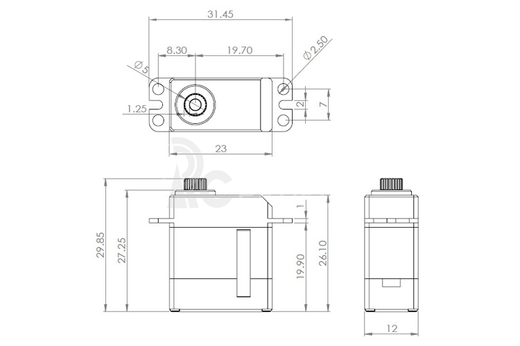 HV6125E (0.05s/60°, 3.5kg.cm)